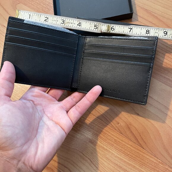Michael Kors Men's Genuine Leather Andy Slim Black Billfold Wallet. BRAND NEW! - Picture 9 of 10